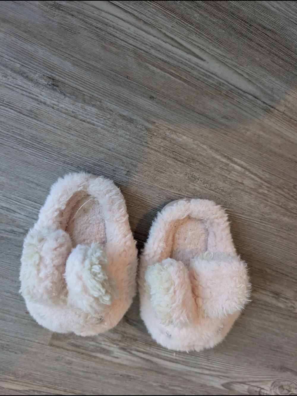 Plush Small Bunny Slippers - Pink